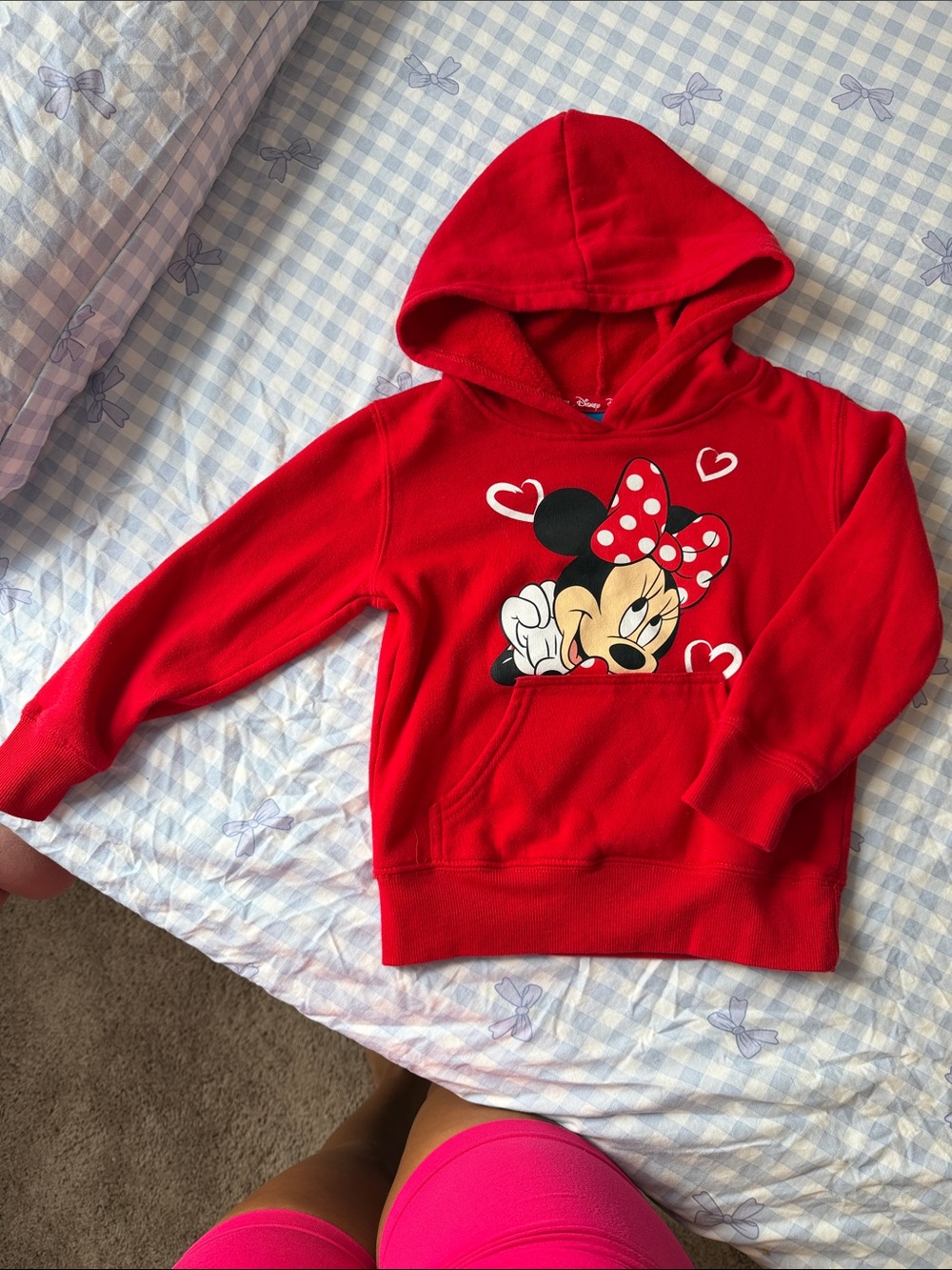 Disney Red Minnie Mouse Pullover Hoodie